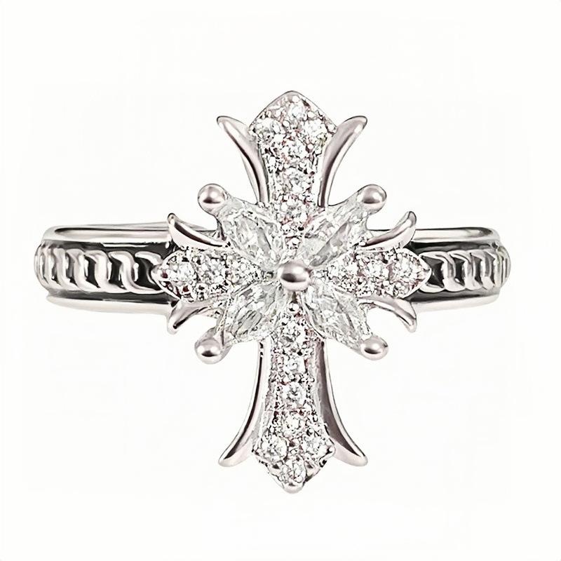 Новый продукт Модное кольцо-звезда с двойным слоем Zir*****Ручка Простой модный регулируемый набор колец для женщин