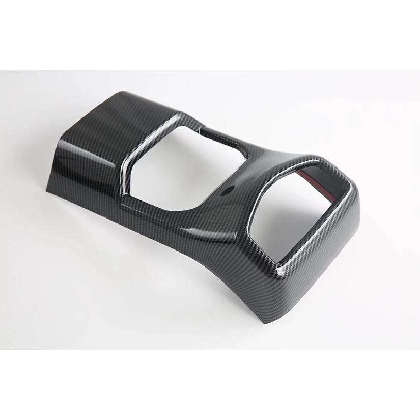 For MG 5 MG5 2025 2026 Car Accessories Carbon Fiber Style Air Armrest Box Rear Air Vent Frame Trim Cover