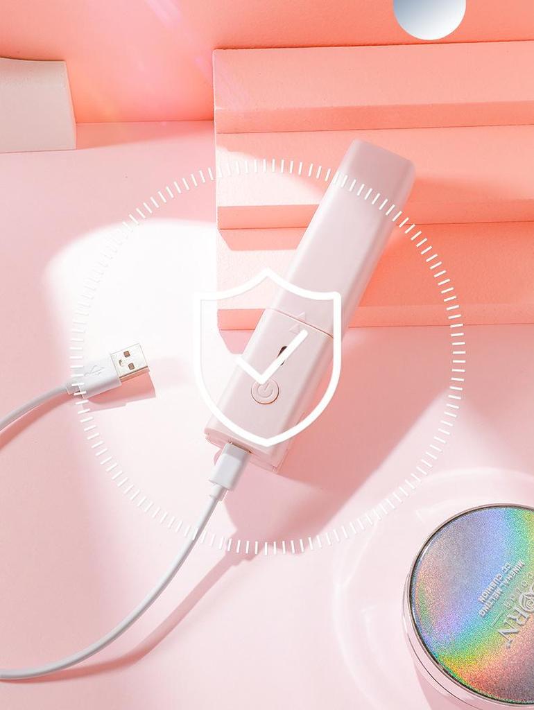 USB мини-выпрямитель для волос и щипцы для завивки двойного назначения - безопасный, портативный для общежитий, идеально подходит для челки