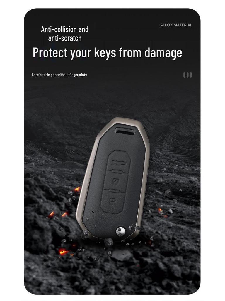 Чехол для ключа Ford Focus & Fiesta - Натуральная коровья кожа (Совместимо с моделями 09/11/12 и 16/18)