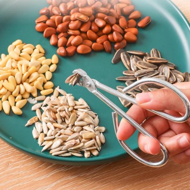 Зажим для кедровых орехов из нержавеющей стали, клещи для открывания каштанов и грецких орехов, быстрый резак для орехов, зажим для кухонных принадлежностей