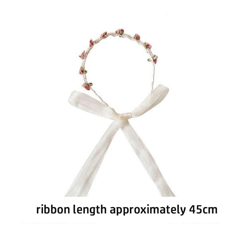 Украшение для волос Головной убор Свадебная гирлянда Цветочный венок Имитация жемчуга Украшение для волос Свадебный головной убор