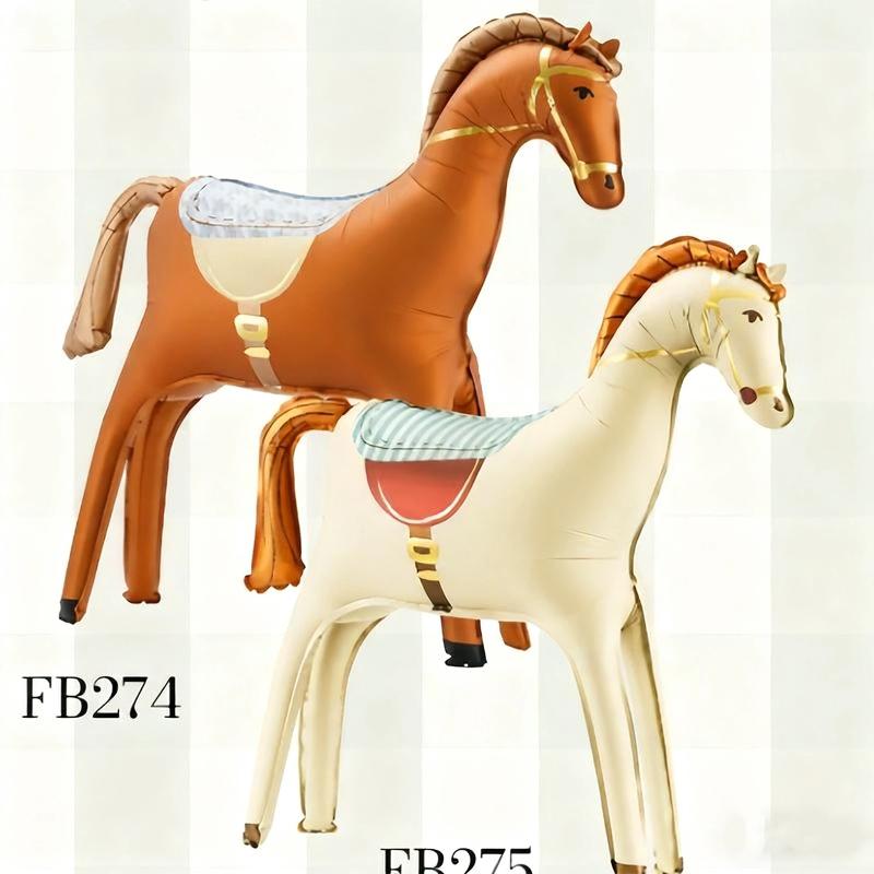 1 шт. Пет Пони День рождения Ферма Тема Вечеринка Воздушные шары Лошадь День рождения Вечеринка Декор Алюминиевые шары Детский душ Фото реквизит