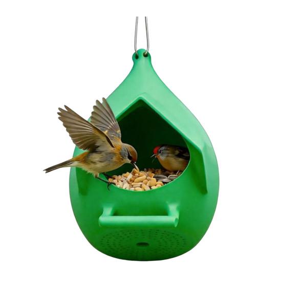 Зимняя подвесная кормушка для птиц Домик-гнездовье в форме капли воды Уличная кормушка для птиц Скворечник для диких птиц Декор для двора, сада, патио