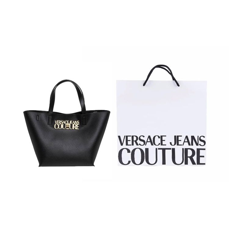 Versace Jeans Couture Logo Tote Bag Women tote bags Black 74VA4BL5-ZS467-899