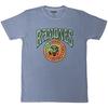 Ramones - Crest Psych - Футболка с пигментной стиркой светло-голубого цвета Унисекс Футболка