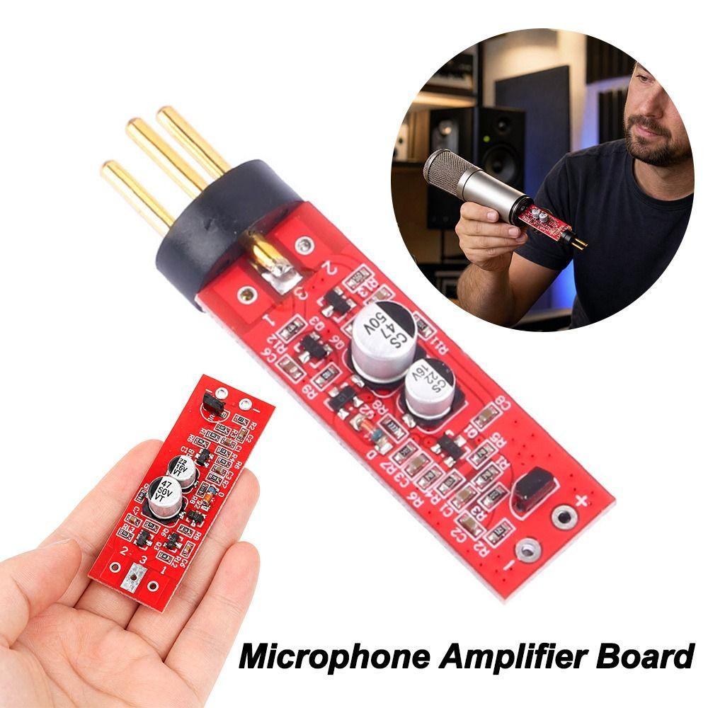 15-48V Phantom Power Microphone Board 125db Microphone Amplifier Board Electret Microphone