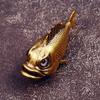 Ancient Fish Statue Handmade Copper Marine Animal Figurine Ornament For Living Room Bookshelf Decoration Sewing Project