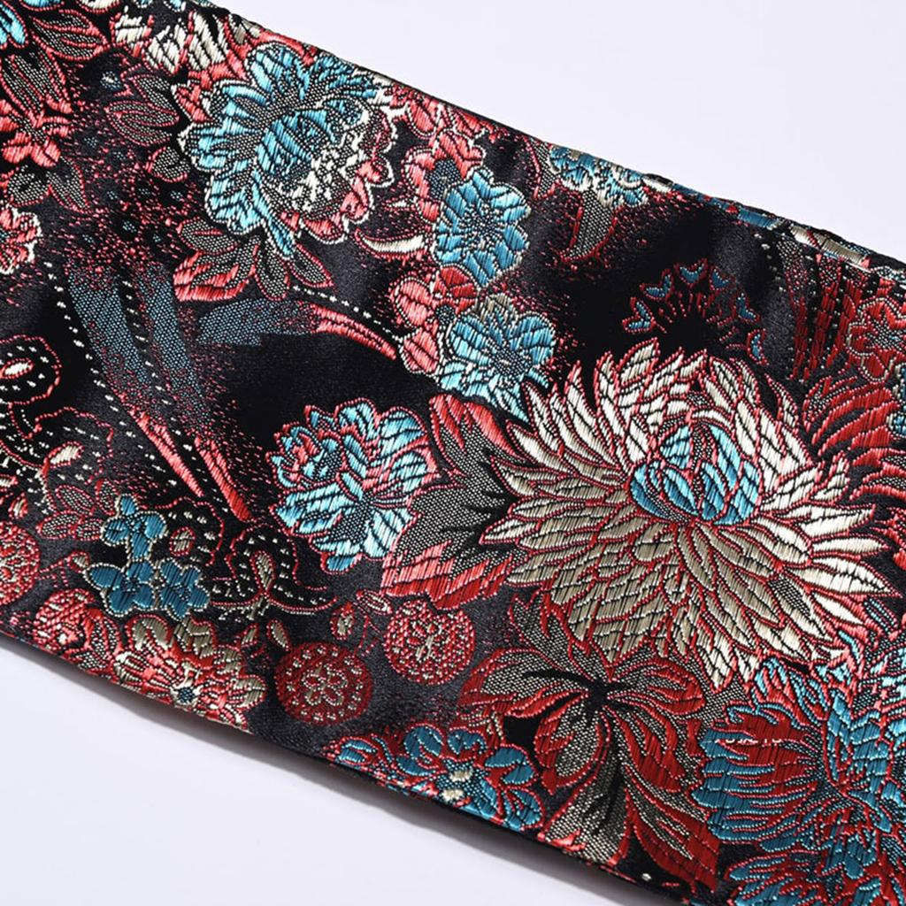 Жаккардовый пояс с кисточками для женщин, регулируемая длина, модный пояс для ханфу для повседневной и дорожной одежды