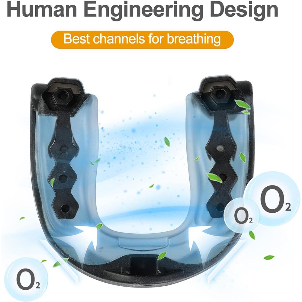 2pcs Football Mouth Guard with Strap For Football, Boxing, Lacrosse and Hockey