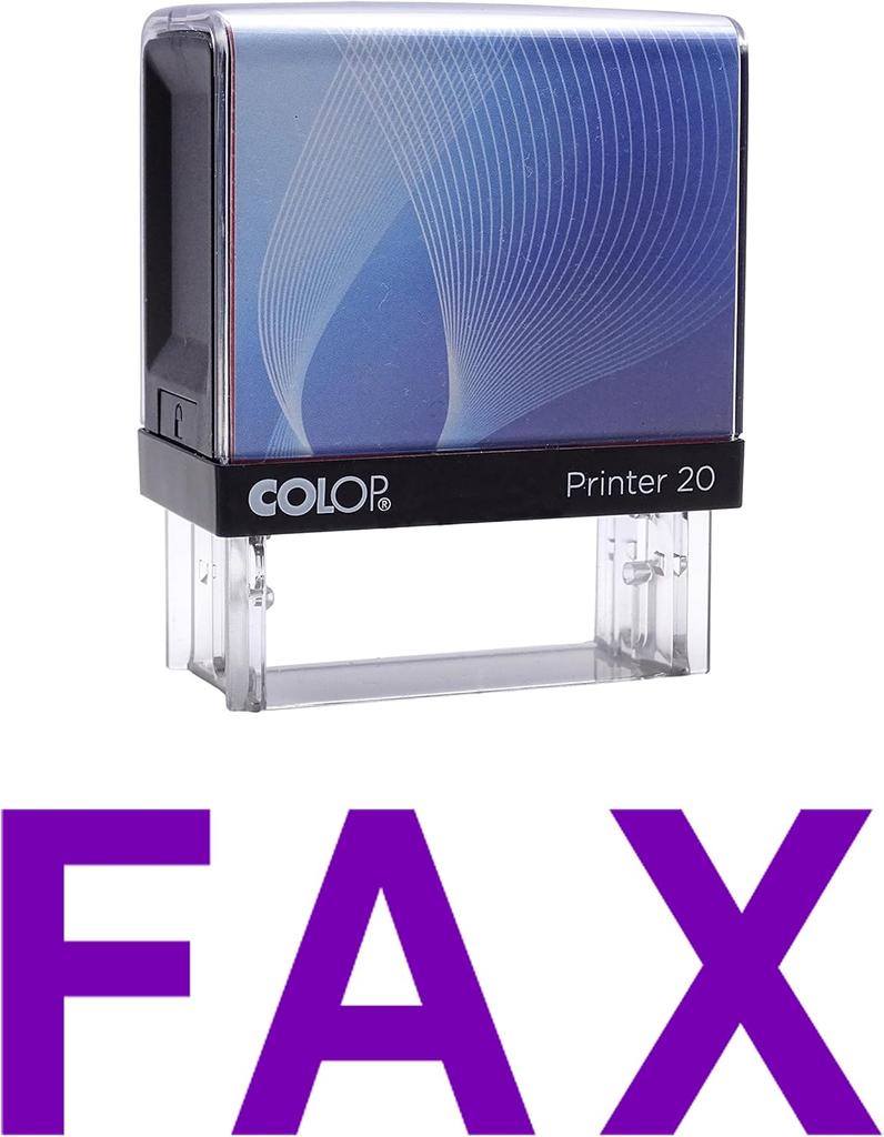 FAX Самоклеящаяся резиновая печать на заказ Colop Office Stationery P20 Mini Stamper