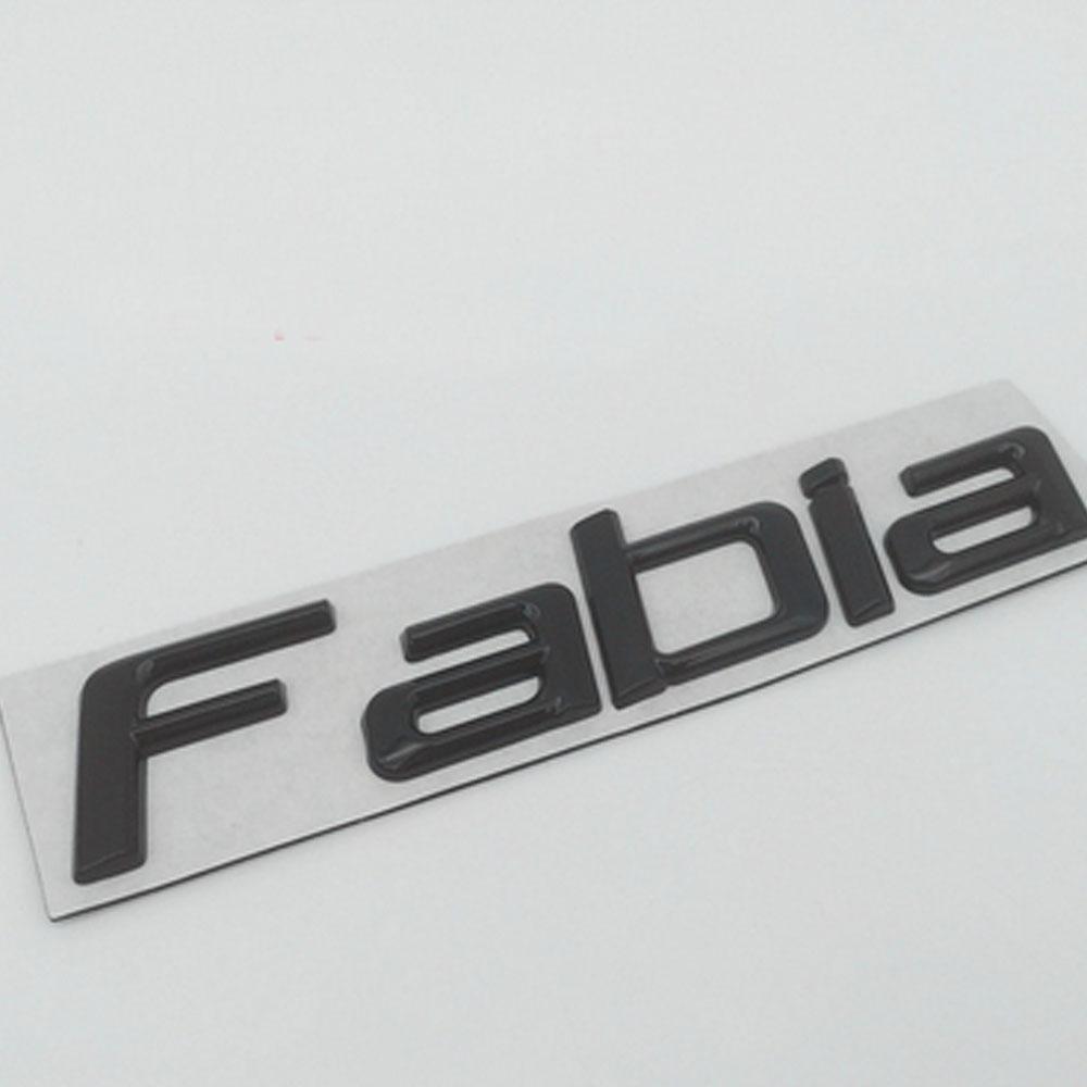 DCLR3 For Skoda Fabia FABIA Logo Lettering Car Rear Trunk Badge Emblem Sticker Style Car Body Fashion Decorate Accessories
