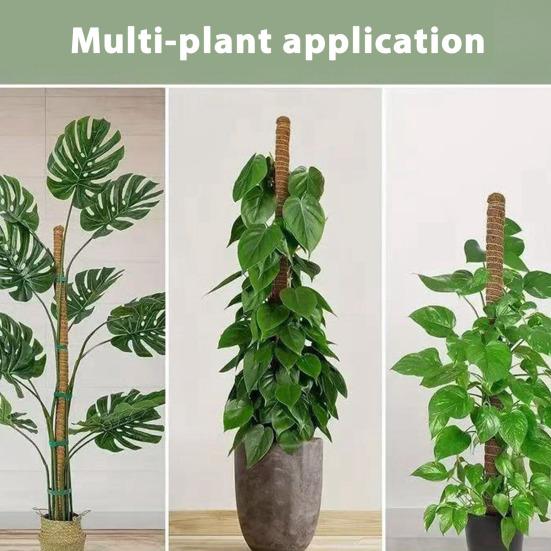Moss Pole Kit Vertical Monstera Plant Support Coconut Fiber Support Pole Bendable Plant Stakes for Indoor Climbing Plants Home Gardening