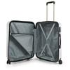 coral high Набор чемоданов из 3 предметов ABS, серебристый 16430