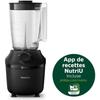 Blender mixeur - PHILIPS - HR2041/41 - Série 3000 avec gourde - 450W -1.9L - Noir