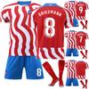 22/23 Домашняя футболка Atletico Madrid, комплект детской футбольной формы, тренировочный костюм