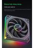 Вентилятор для корпуса Ice Man 12см ARGB PWM Бесшумный Prism 8pro