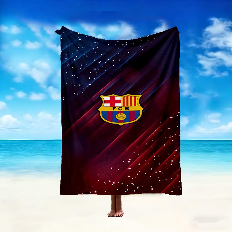 1pc Barcelona FC Blanket, Cozy Valentine's Day Blanket, Multi-functional Nap Blanket Available Throughout the Four Seasons