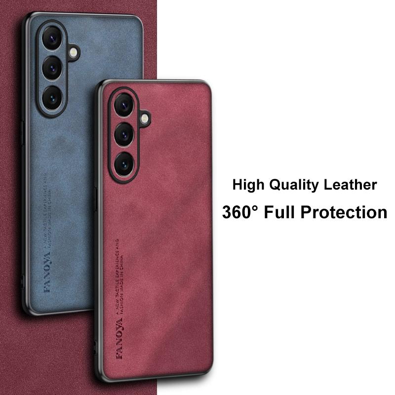 Для Samsung M16 Чехол Роскошный Чехол для Телефона из ПУ Кожи Для Samsung Galaxy M16 F16 5G Задняя Крышка Матовый Силикон Полная Защита Coque