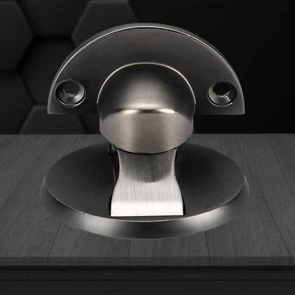 Zinc Zinc Zinc Alloy Adjustable Door Stop No Drilling Floor Door Stop Non-Punch Door Holder Bedroom