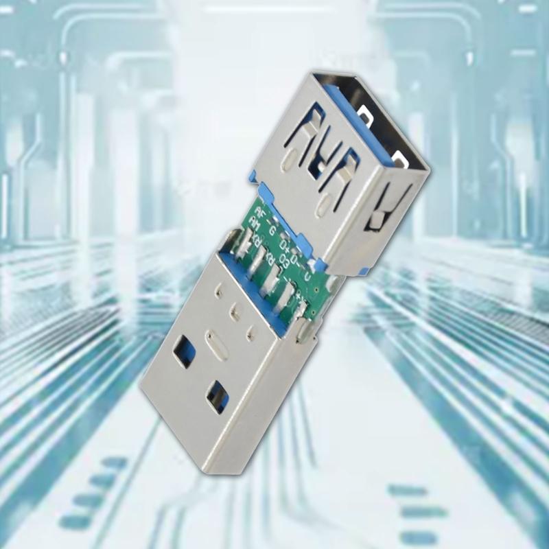 Адаптер-конвертер USB 3.0 папа-мама для передачи данных и зарядки Широкая совместимость с USB-устройствами