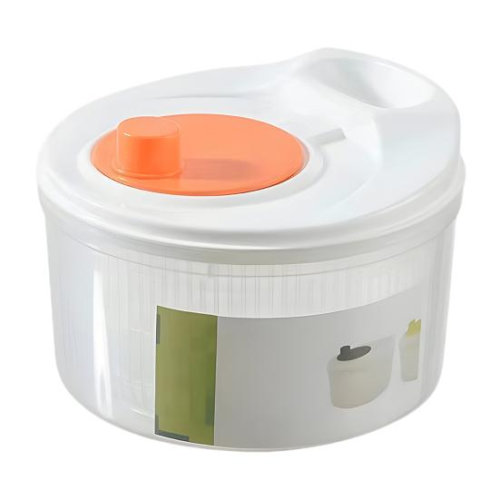 Центрифуга для обжарки салата, овощей, фруктов, миска для мытья салата, большая емкость, без BPA, двухслойная, съемная, ручная центрифуга для обжарки салата