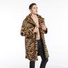 Autumn and Winter New Men's Faux Fur Coat Tiger Pattern Long Coat Fashion Trendy Men's European and American Large Sizes