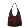 Autumn and Winter New Suede Velvet Bag Casual Retro Fashion Shoulder Bag for Women, Large Capacity High-end Commuter Tote Bag for Women