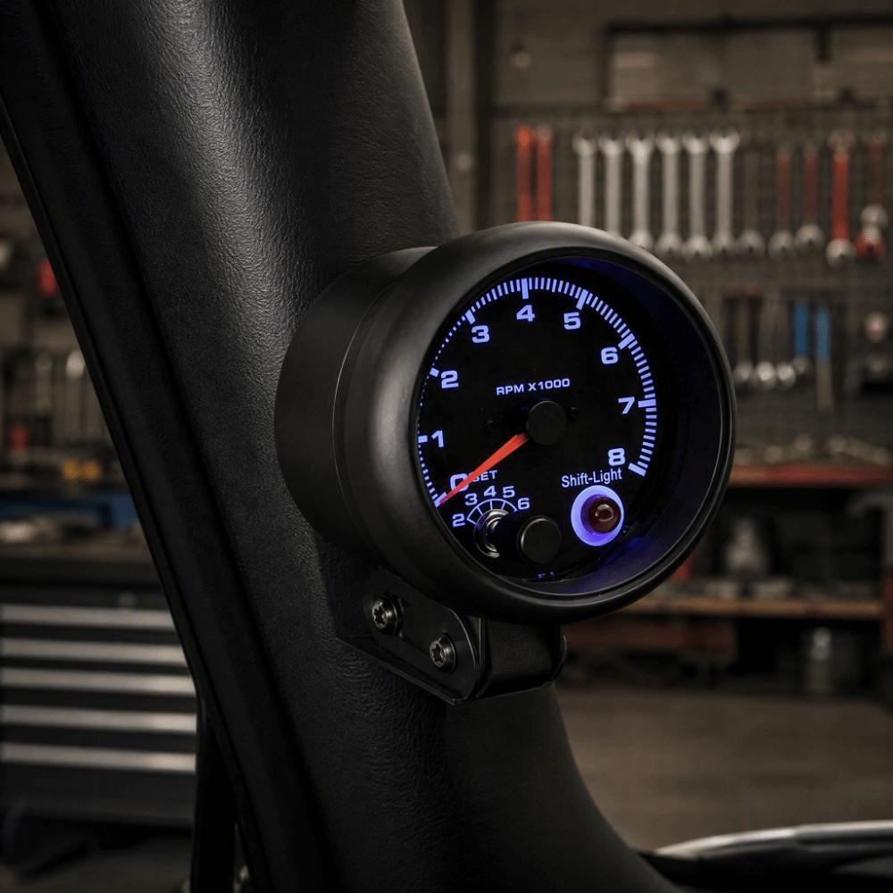 Digital Tachometer Gauge 3.75 Inch RPM Tachometer Gauge Gasoline Vehicles