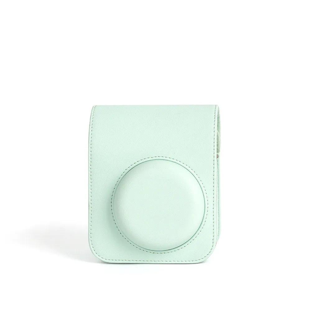 Чехол для камеры Instax Mini 12, мягкий защитный чехол из искусственной кожи, дорожная сумка для пленочной камеры Fujifilm, сумка с плечевым ремнем