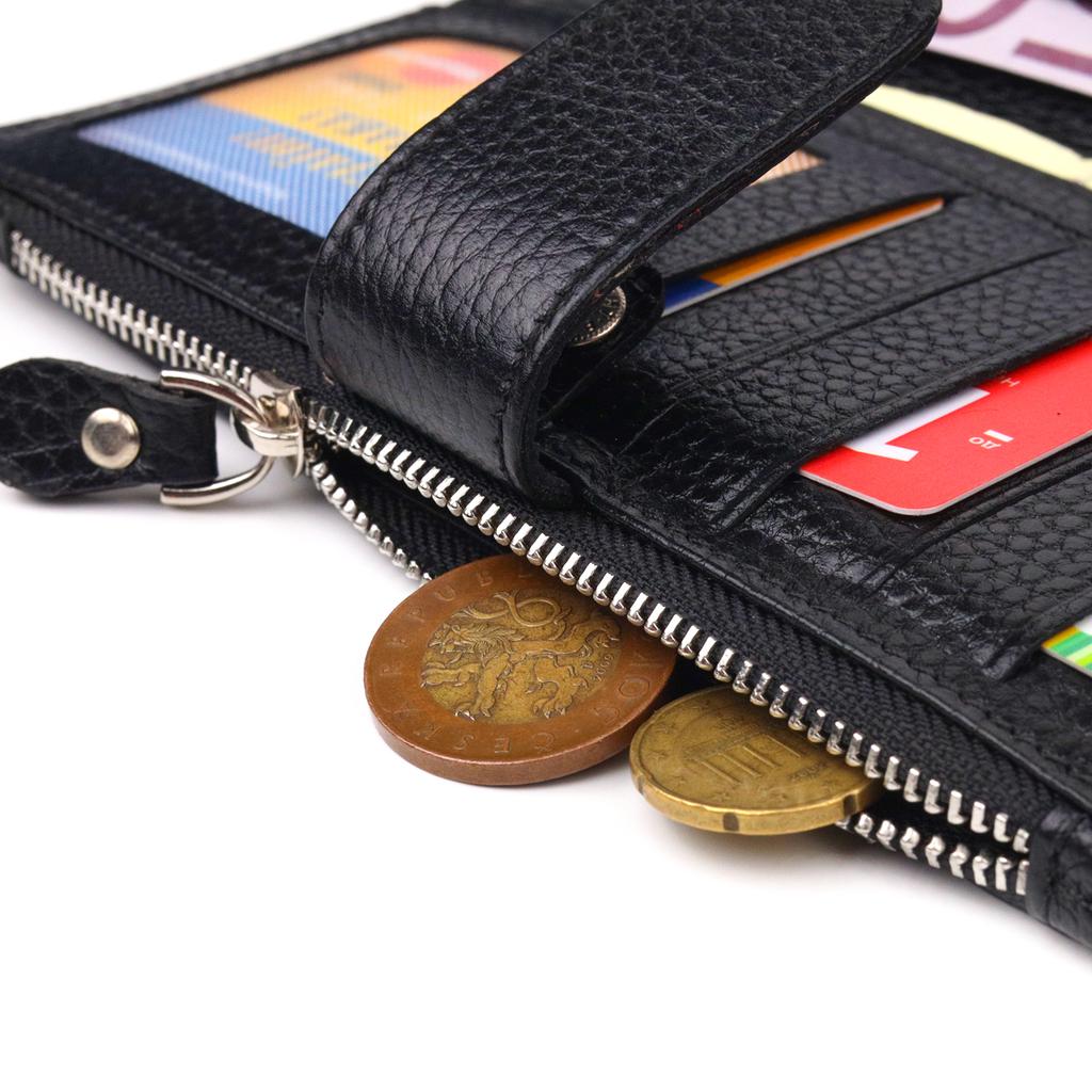 Женский вертикальный кошелек из натуральной кожи CANPELLINI Wallet 21641 Черный