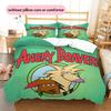 Angry Beavers  Pattern Bedding Quilt Set  Home Decoration  Gift (1 * duvet cover + 2 * pillowcase  without core)