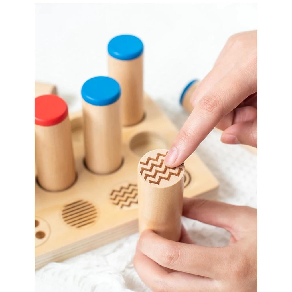 Детские сенсорные игрушки Тактильная доска Игра на сопоставление и сортировку Аудиальное обучение Раннее образование Учебные пособия Деревянная игрушка Монтессори