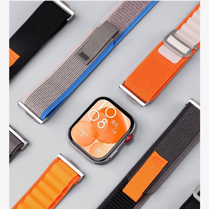 Ремешок из нейлоновой петли Alpine для Huawei Watch Fit 3 Sports Soft, сменный браслет Correa для Huawei Fit3 Belt, аксессуары, браслет