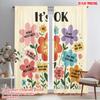 2pcs 2D Flat Printing Drapes It's OK Flowers Inspirational Fabric Without Electricity Seasonal Party & Holiday Decor for Festive