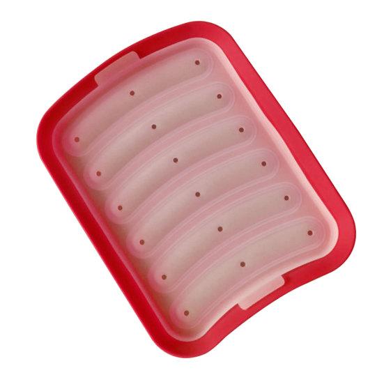 Mould Food Grade Easy To Release Thickened Healthy Bake Silicone Sausage Mold with Lid Baby Supplement Food