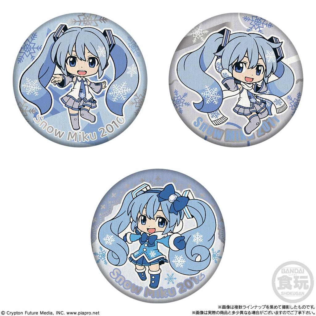CAN BADGE COLLECTION SNOW MIKU2024 Коллекция значков Snow Candy Gum (Кан Мику) (14 штук) Игрушка/Жевание (Хацунэ Мику/Снежная Мику)