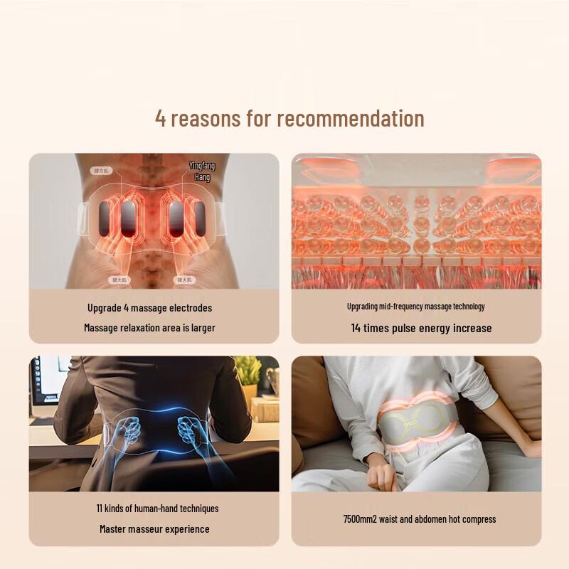 SKG K5 II Pulse & Hot Compress Waist and Abdominal Massager CN plug (adapter included)