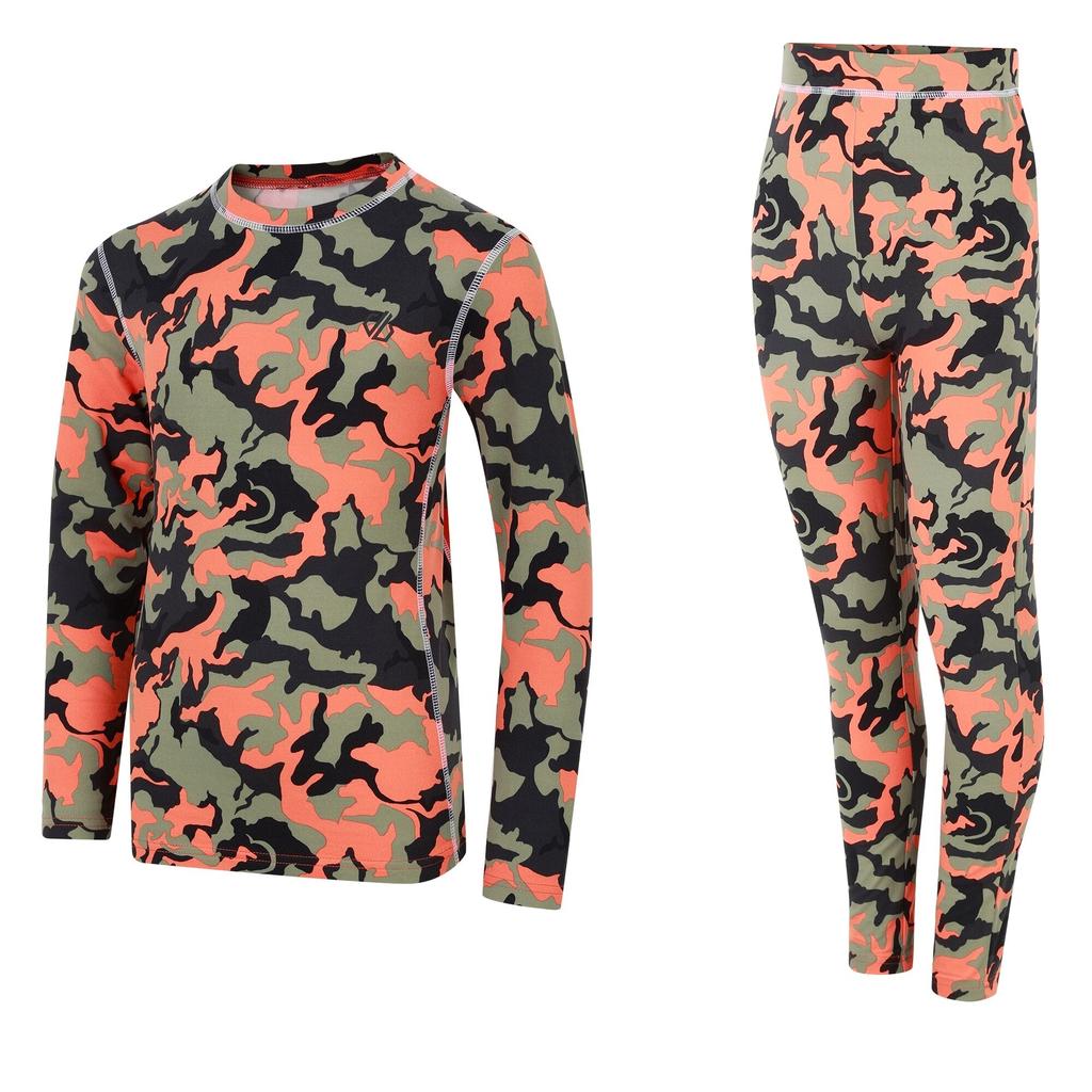 Childrens/Kids Pow II Camo Base Layer Set