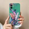 Для Vivo Y55 Y56 Y70 Y72t Y73 Y74 Y75 Y77 Y81 Y85 Модный чехол из жидкого силикона для телефона Милый узор с кошкой Противоударный Полностью защитный чехол Для корпуса Vivo