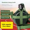Old Style Thickened Aluminum Kettle, Outdoor Military Enthusiast Kettle with Straps, Portable Hiking Water Bottle, 1-3L