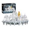 European Elf City Building Blocks Set Nine-in-one Giant Palace Models Bricks Desktop Decoration Diy Toys For Kids Holiday Gifts
