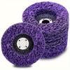 1/2pcs Coarse Abrasive Poly Strip Discs - Heavy-Duty 4-Inch Rust & Paint Remover Wheels for Effortless Grinding & Polishing - Durable PVC/Diamond