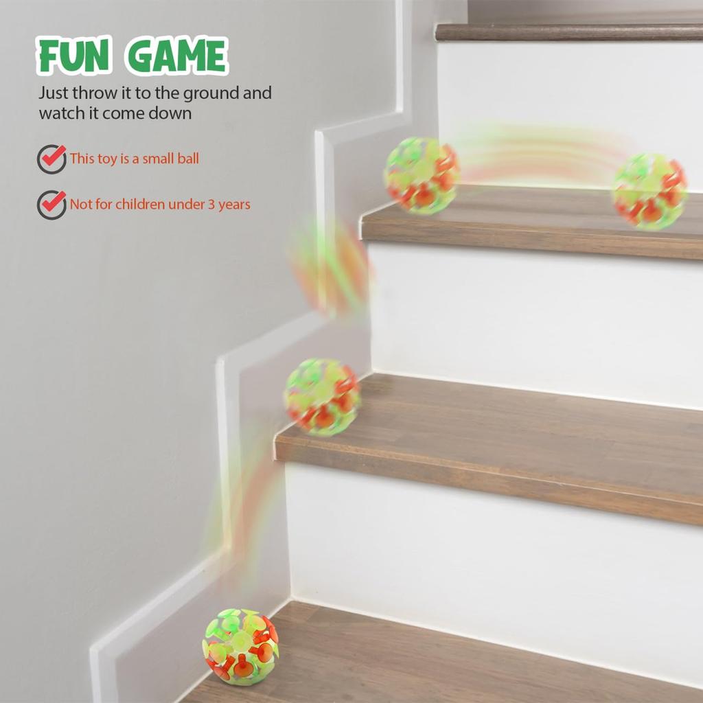 ERINGOGO Suction Cup Ball Toys, Set of 10, PVC Bounce Toys for Kids, Parent-Child Play, Birthday, Party, Carnival Prizes (Random Colors)