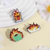 That's Spicy Enamel Pins Custom Animal Flames Brooches Lapel Badges Clothes Funny Jewelry Gift for Kids Friends