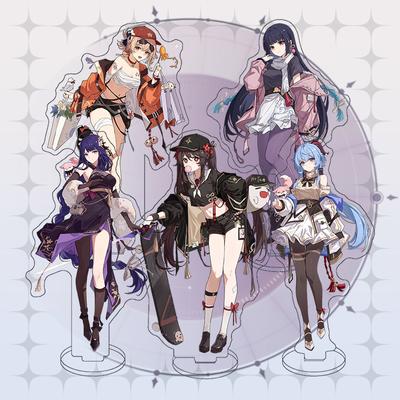 Аниме игра Genshin Impact косплей фигурка персонаж акриловая подставка Hutao Raiden Shogun Kamisato Ayaka стоячий знак