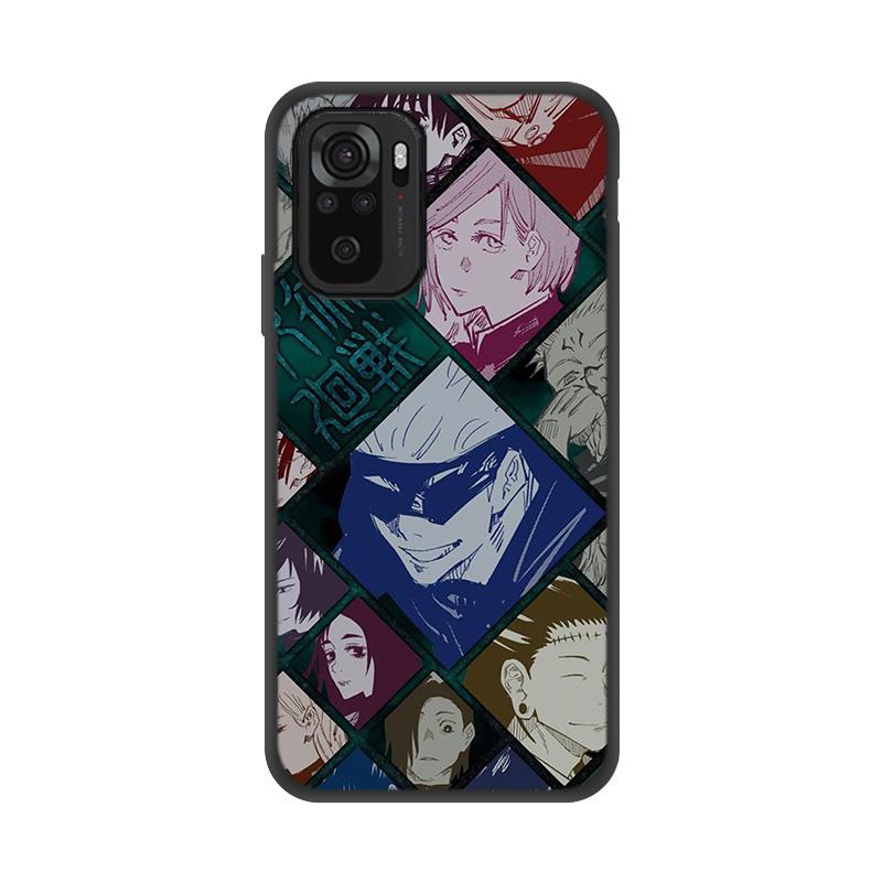 Чехол с аниме Jujutsu Kaisen для Xiaomi Redmi Note 11 10 9 Pro, чехол для Redmi Note 8 Pro 11S 8T 9T 9S 10S Note9 Pro, чехол Funda Etui