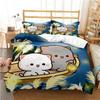 Cartoon Cute Bear Microfibre Bedding Sets,Children'sBirthday Gift with Zip Room Decor Teenagers Adult 3-Piece  Duvet Cover