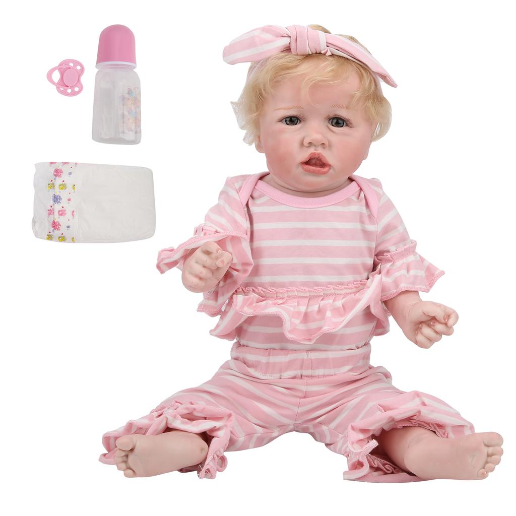 55 см набор кукол Reborn реалистичные куклы Rebirth Baby Girl младенец игрушка подарок с соской
