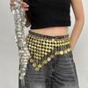 Bohemian Metal Round Sequined Fringed Waist Chain, Feminine Fashion Belly Dance Belt